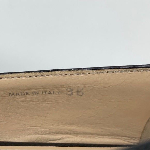 Vestaire - Prada Saffiano Bow Logo Pointed Ballet Flats - Picture 12 of 14